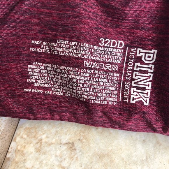 Maroon PINK bra - Picture 3 of 3